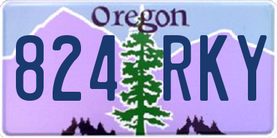 OR license plate 824RKY
