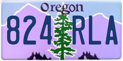 OR license plate 824RLA