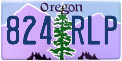 OR license plate 824RLP