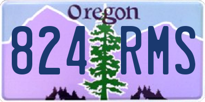 OR license plate 824RMS
