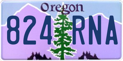 OR license plate 824RNA