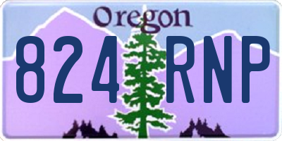 OR license plate 824RNP