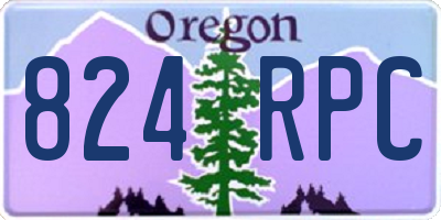 OR license plate 824RPC