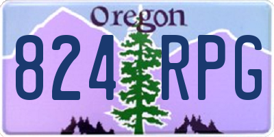 OR license plate 824RPG