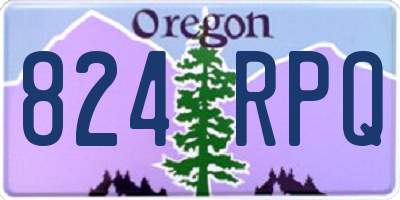 OR license plate 824RPQ