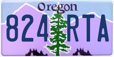 OR license plate 824RTA