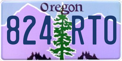 OR license plate 824RTO