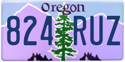 OR license plate 824RUZ