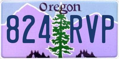 OR license plate 824RVP