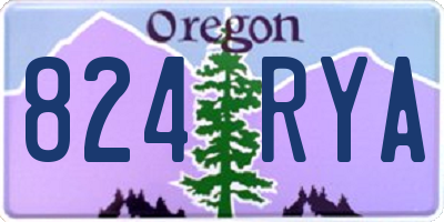 OR license plate 824RYA