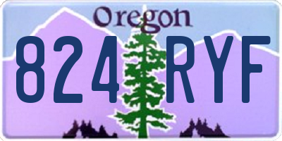 OR license plate 824RYF