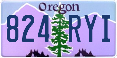 OR license plate 824RYI
