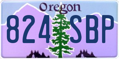 OR license plate 824SBP