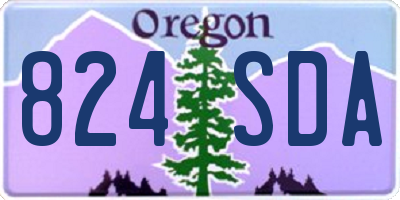 OR license plate 824SDA