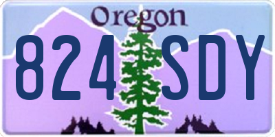 OR license plate 824SDY