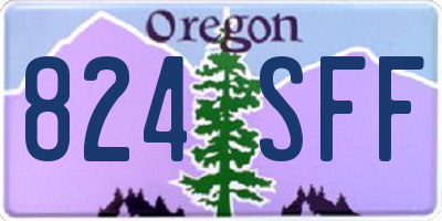 OR license plate 824SFF