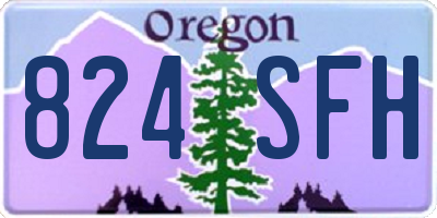 OR license plate 824SFH