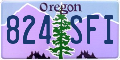 OR license plate 824SFI