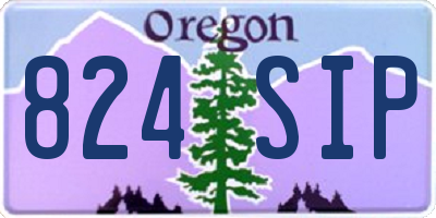 OR license plate 824SIP