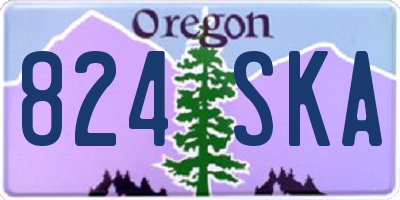 OR license plate 824SKA