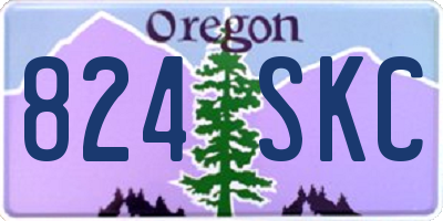 OR license plate 824SKC