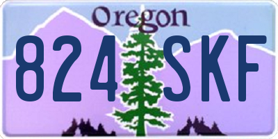 OR license plate 824SKF