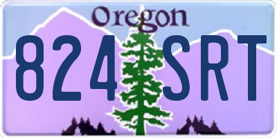 OR license plate 824SRT