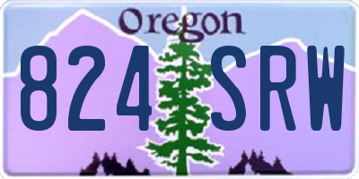 OR license plate 824SRW