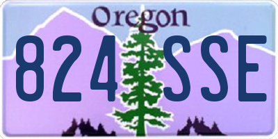OR license plate 824SSE