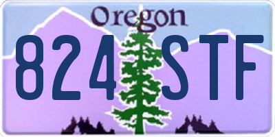 OR license plate 824STF