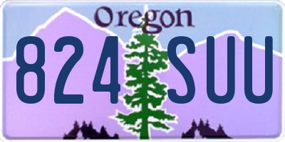 OR license plate 824SUU
