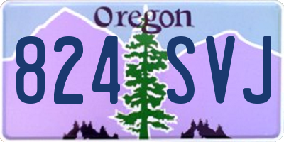 OR license plate 824SVJ