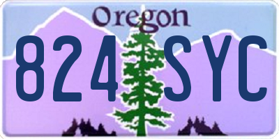 OR license plate 824SYC