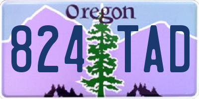OR license plate 824TAD
