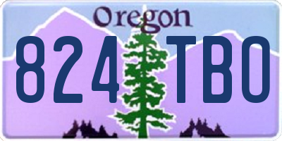 OR license plate 824TBO