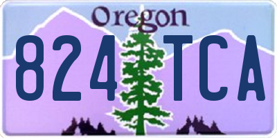 OR license plate 824TCA
