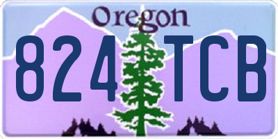 OR license plate 824TCB