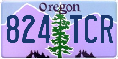 OR license plate 824TCR