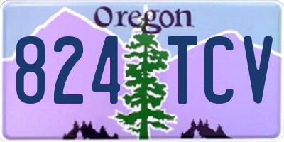 OR license plate 824TCV