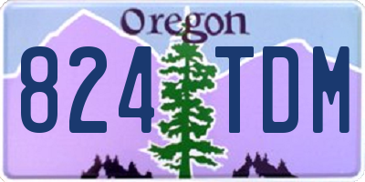 OR license plate 824TDM