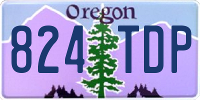 OR license plate 824TDP