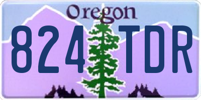 OR license plate 824TDR