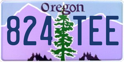 OR license plate 824TEE