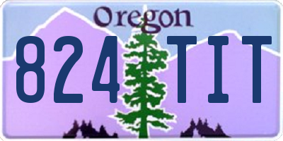 OR license plate 824TIT
