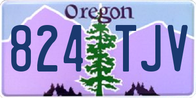 OR license plate 824TJV