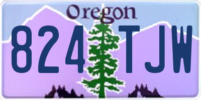 OR license plate 824TJW