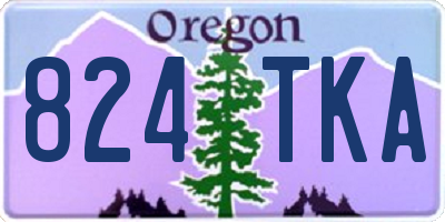 OR license plate 824TKA