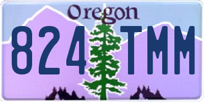 OR license plate 824TMM