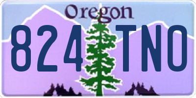 OR license plate 824TNO