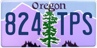 OR license plate 824TPS